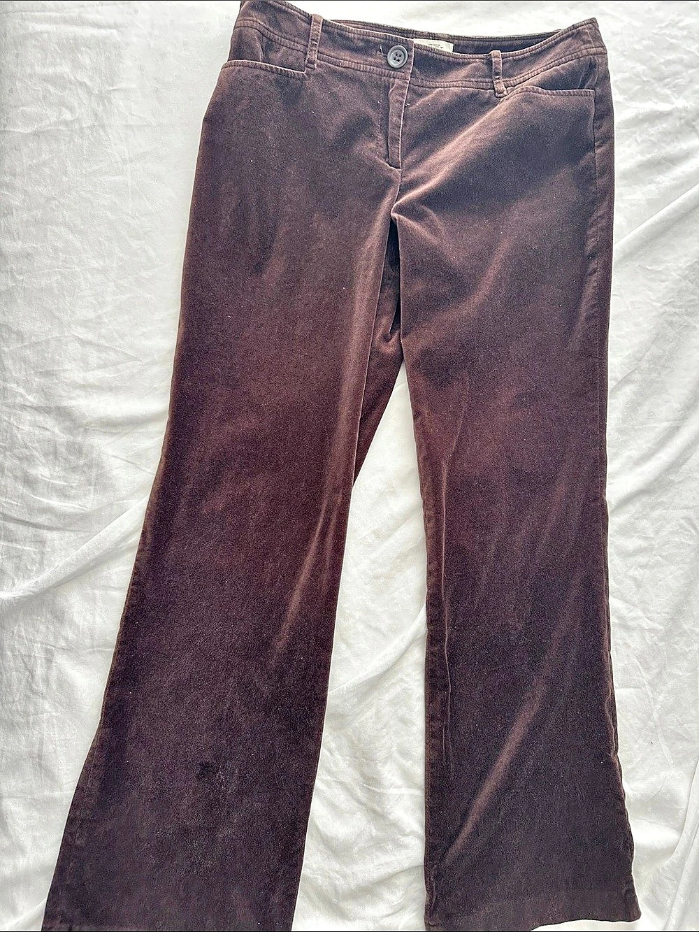 Ann Taylor LOFT Marisa Brown Flare Pants Size 8